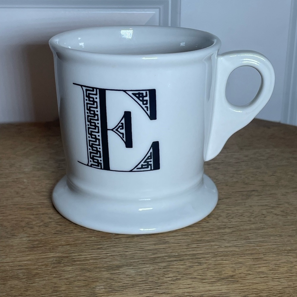 Anthropologie Monogram White Mug
"E” Initial